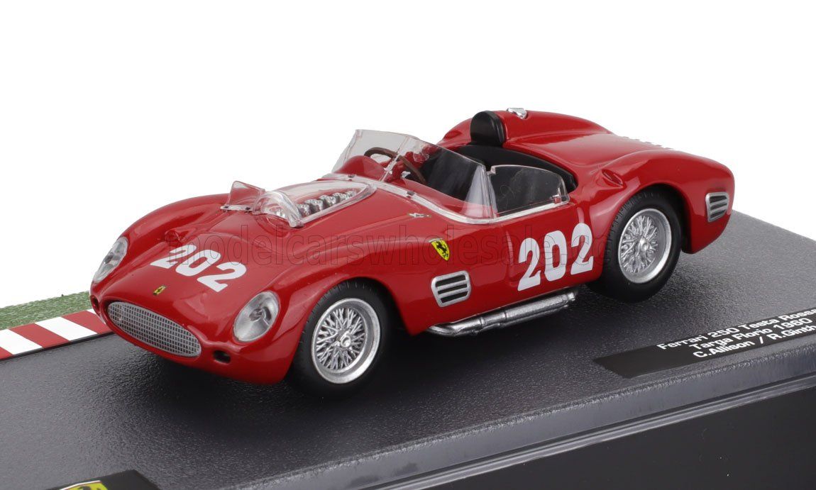 1:43 Hechette - FERRARI - 250TR SPIDER N 202 TARGA FLORIO 1960 CLIFF ALLISON - RICHIE GINTHER