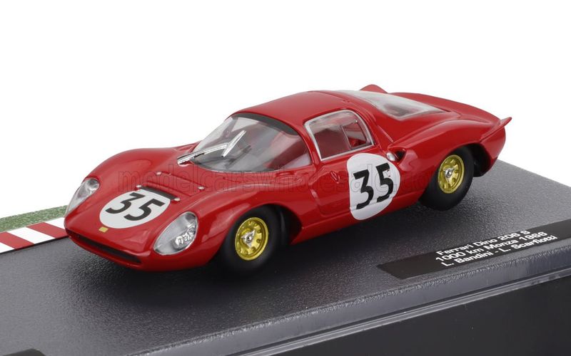 1:43 Hechette - FERRARI - DINO 206 COUPE N 35 1000km MONZA 1966 LORENZO BANDINI - LUDOVICO SCARFIOTTI 1:43 Hechette - FERRARI - DINO 206 COUPE N 35 1000km MONZA 1966 LORENZO BANDINI - LUDOVICO SCARFIOTTI