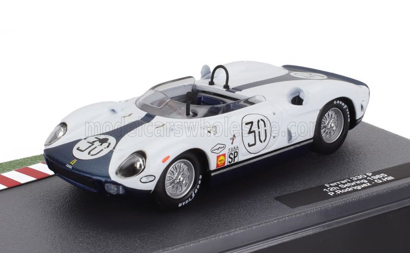 1:43 Hechette - FERRARI - 330P SPIDER TEAM MECOM RACING N 30 12h SEBRING 1965 PEDRO RODRIGUEZ - GRAHAM HILL 1:43 Hechette - FERRARI - 330P SPIDER TEAM MECOM RACING N 30 12h SEBRING 1965 PEDRO RODRIGUEZ - GRAHAM HILL