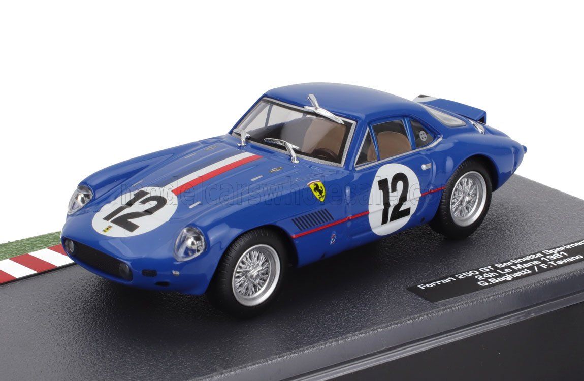 1:43 Hechette - FERRARI - 250 GT SPERIMENTALE 3.0L V12 TEAM SEFAC FERRARI N 12 24h LE MANS 1961 FERNAND TAVANO - GIANCARLO BAGHETTI