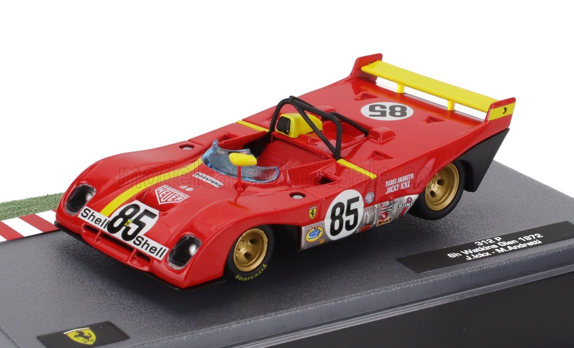 1:43 Hechette - FERRARI - 312P SPIDER N 85 WINNER 6h WATKINS GLEN 1972 JACKY ICKX - MARIO ANDRETTI