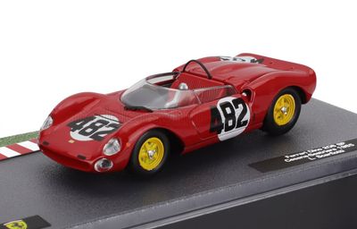 1:43 Hechette - FERRARI - 206SP DINO SPIDER TEAM SCUDERIA FERRARI SEFAC N 482 WINNER CESANA SESTRIERE 1965 LUDOVICO SCARFIOTTI