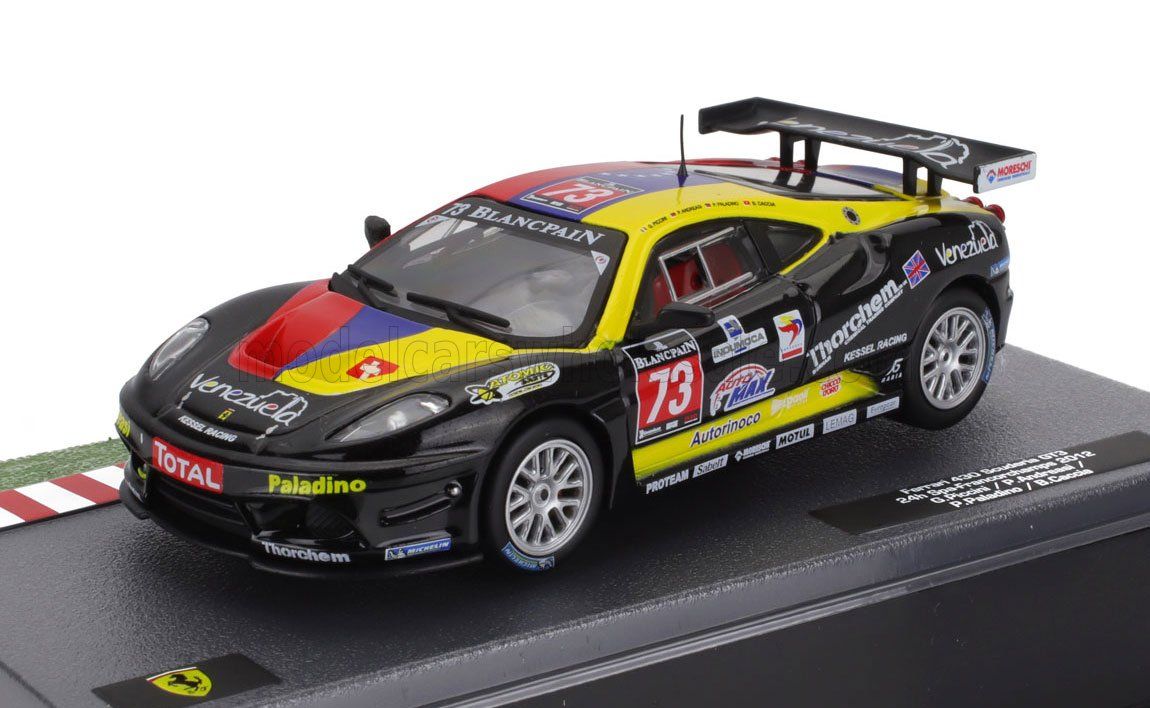 1:43 Hechette - FERRARI - F430 GT3 SCUDERIA TEAM KESSEL RACING N 73 24h SPA FRANCORCHAMPS 2012 PAOLO ANDREASI - PABLO PALADINO - GIACOMO PICCINI - BENIAMINO CACCIA