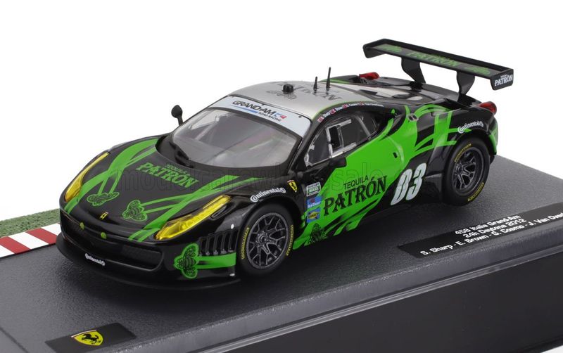 1:43 Hechette - FERRARI - 458 ITALIA 4.5L V8 GRAND-AM TEAM EXTREME SPEED MOTORSPORT N 03 24h DAYTONA 2012 SCOTT SHARP - ED BROWN - JOHANNES VAN OVERBEEK - GUY COSMO 1:43 Hechette - FERRARI - 458 ITALIA 4.5L V8 GRAND-AM TEAM EXTREME SPEED MOTORSPORT N 03 24h DAYTONA 2012 SCOTT SHARP - ED BROWN - JOHANNES VAN OVERBEEK - GUY COSMO