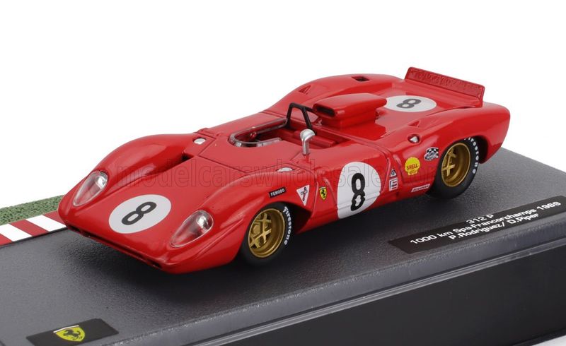 1:43 Hechette - FERRARI - 312P SPIDER N 8 2nd 1000Km SPA FRANCORCHAMPS 1969 PEDRO RODRIGUEZ - DAVID PIPER 1:43 Hechette - FERRARI - 312P SPIDER N 8 2nd 1000Km SPA FRANCORCHAMPS 1969 PEDRO RODRIGUEZ - DAVID PIPER