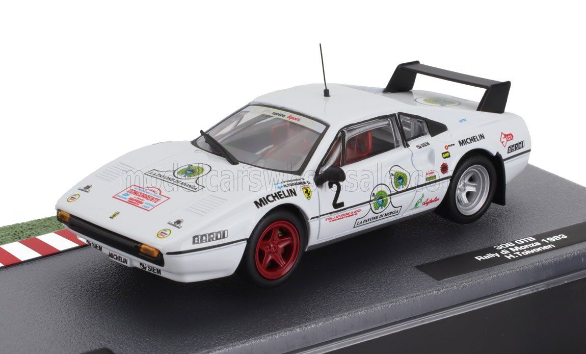 1:43 Hechette - FERRARI - 308 GTB Gr.2 N 2 RALLY MONZA 1983 HENRI TOIVONEN - JUHA PIIRONEN