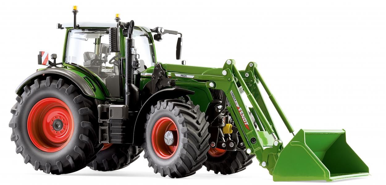 1:32 Wiking - Fendt 724 Vario mit Frontlader Cargo 6.100