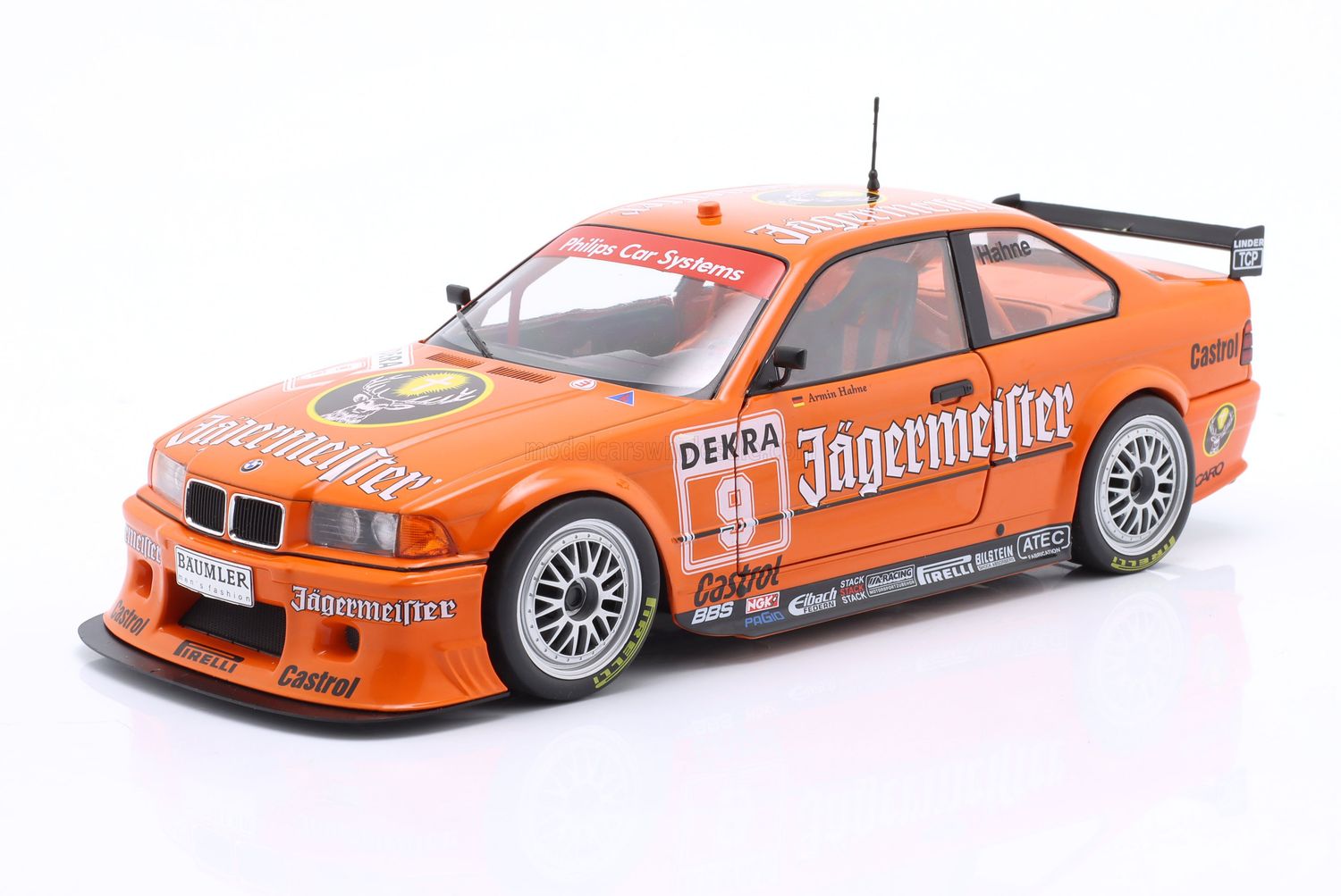 1:18 Werk83 - BMW M3 (E36) Coupe Jägermeister Team Linder #9 DTM Season 1993 A. Hahne