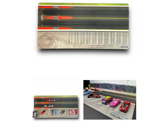1:64 Turbopads - Drag Strip (70cm x 35cm) *Cars not included*