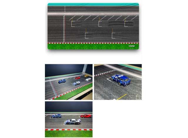 1:64 Turbopads - Grid Line (70cm x 35cm) *Cars not included*