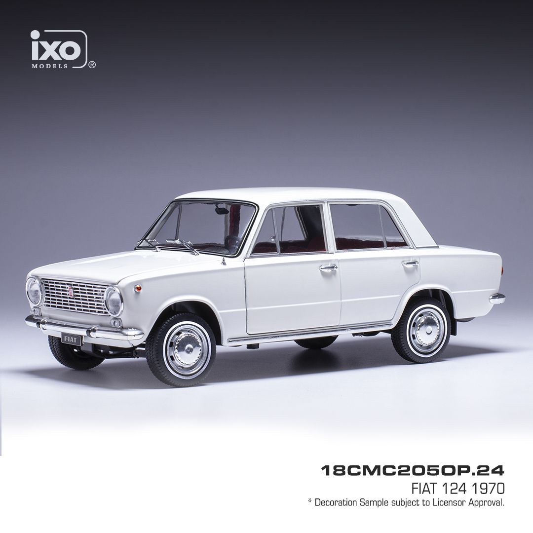 1:18 Ixo - 1970 Fiat 124, weiss