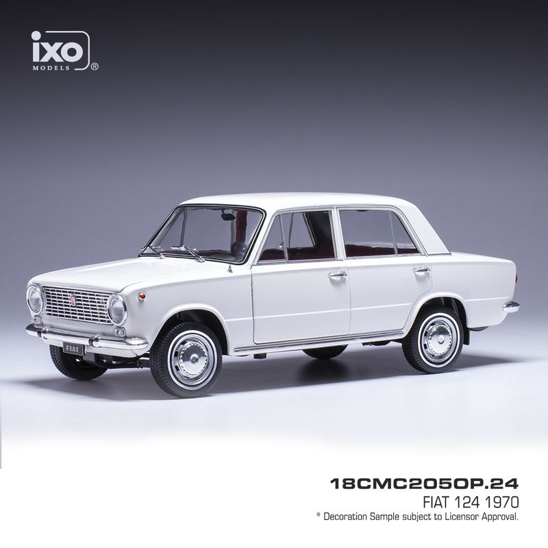 1:18 Ixo - 1970 Fiat 124, weiss 1:18 Ixo - 1970 Fiat 124, weiss