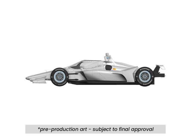 1:18 Ixo USA - 2025 NTT INDYCAR Blank White Autograph Car (Super Speedway Confirguration), white 1:18 Ixo USA - 2025 NTT INDYCAR Blank White Autograph Car (Super Speedway Confirguration), white