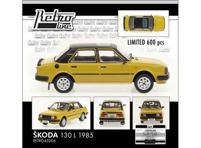 1:43 Fox18 - 1985 Skoda 130 L, mustard