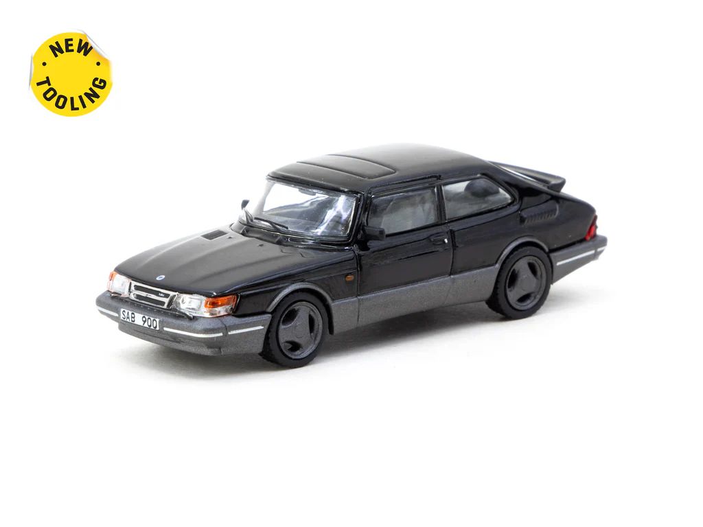 1:64 Tarmac - Saab 900 Turbo, black