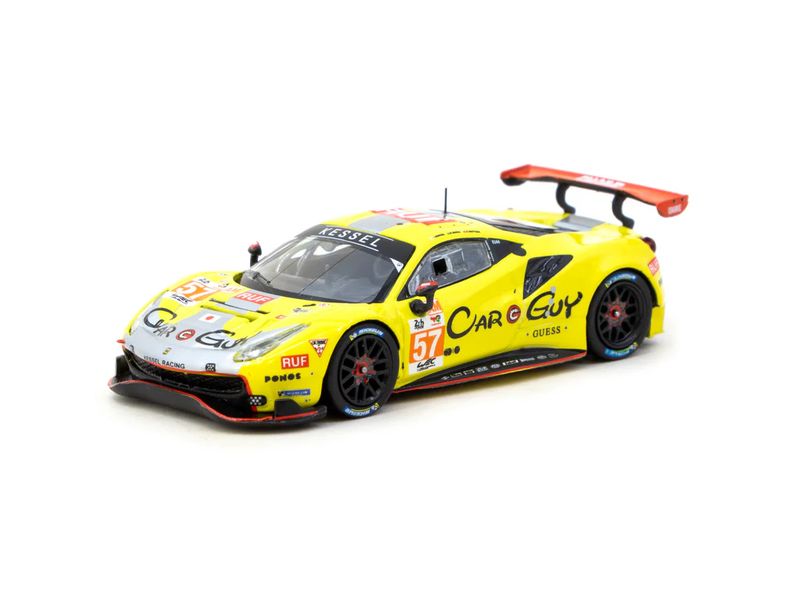 1:64 Tarmac - 2023 Ferrari 488 GTE S.Huffaker/T.Kimura/D.Serra 24h of Le Mans, yellow