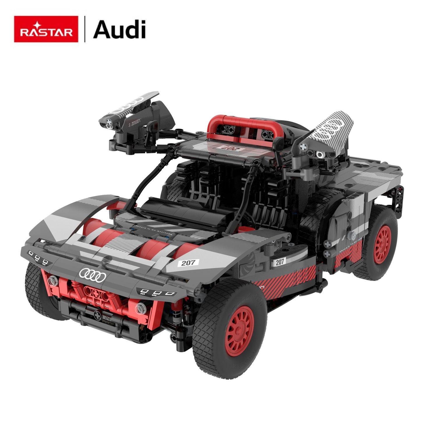 1:14 Rastar - Audi RS Q e-tron *Bricks*, grey/red