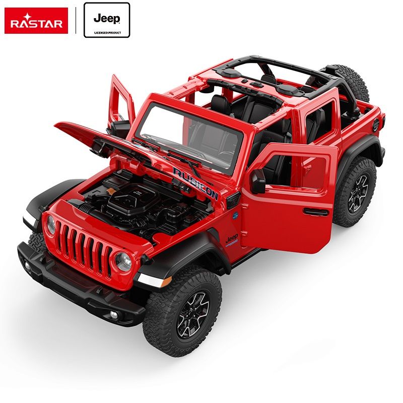 1:32 Rastar - Jeep Wrangler Rubicon 4xe, red 1:32 Rastar - Jeep Wrangler Rubicon 4xe, red
