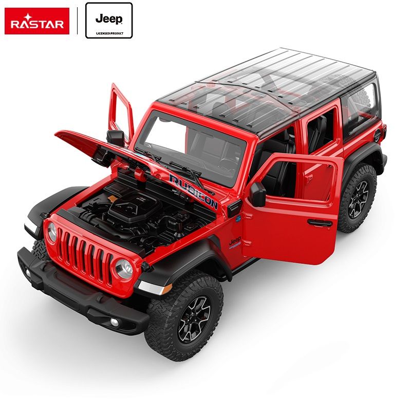 1:24 Rastar - Jeep Wrangler Rubicon 4xe, red