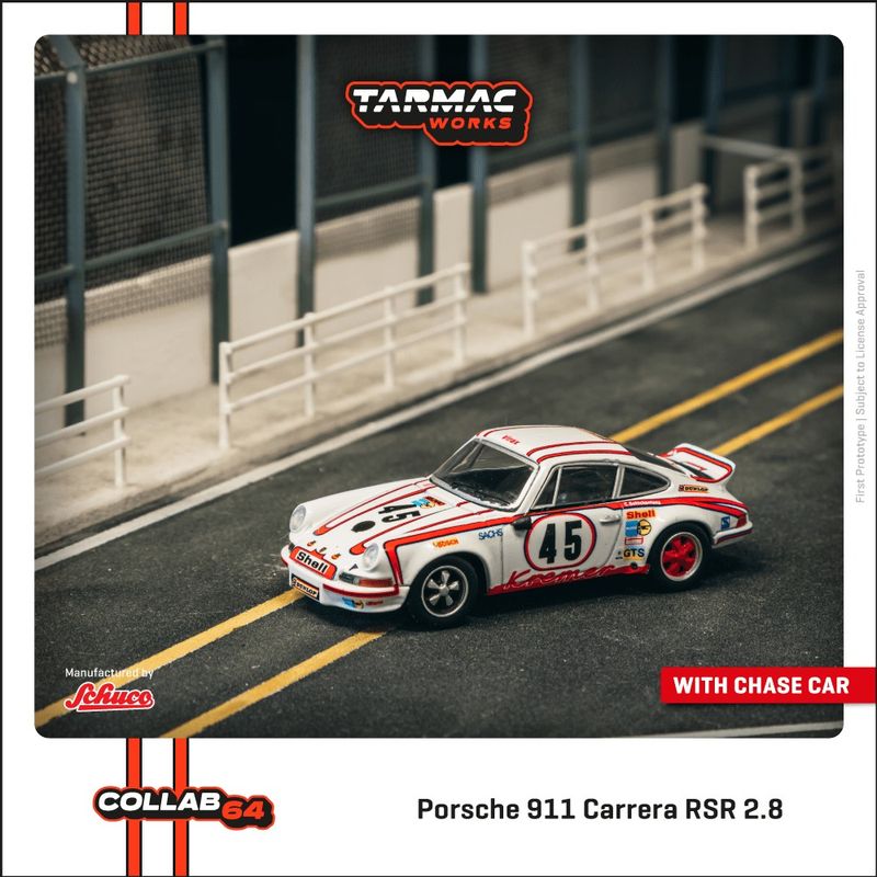 1:64 Tarmac - 1973 Porsche 911 Carrera RSR 2.8 24h Le Mans #45 Winner 1:64 Tarmac - 1973 Porsche 911 Carrera RSR 2.8 24h Le Mans #45 Winner