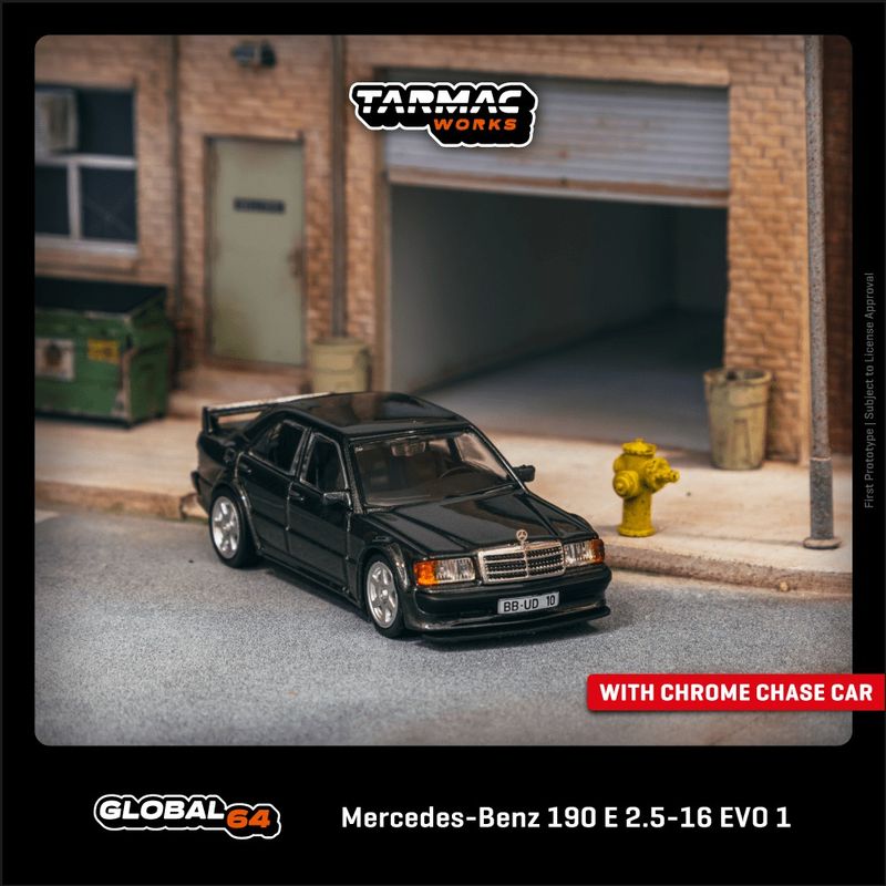 1:64 Tarmac - Mercedes-Benz 190 E 2.5-16 EVO 1, blue-black metallic 1:64 Tarmac - Mercedes-Benz 190 E 2.5-16 EVO 1, blue-black metallic