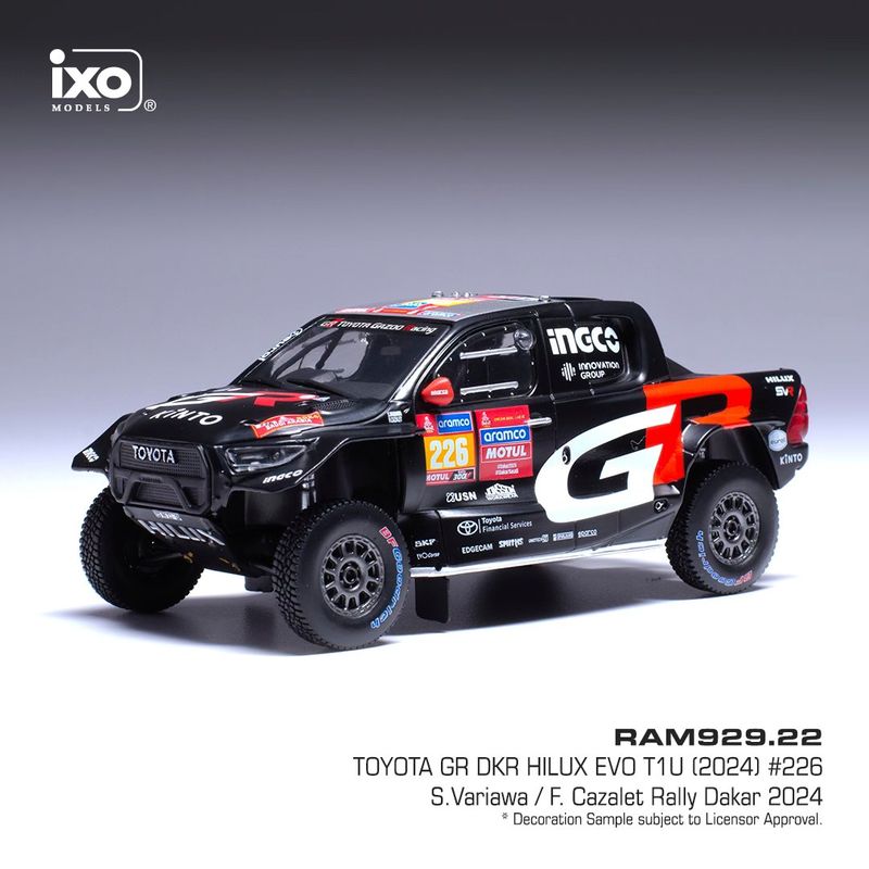 1:43 Ixo - Toyota GR DKR Hilux Evo T1U, Rally Dakar, 2024, #226 1:43 Ixo - Toyota GR DKR Hilux Evo T1U, Rally Dakar, 2024, #226