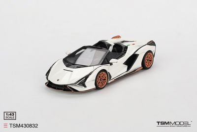 1:43 TSM - 2020 Lamborhini Sian Roadster Bianco Asopo