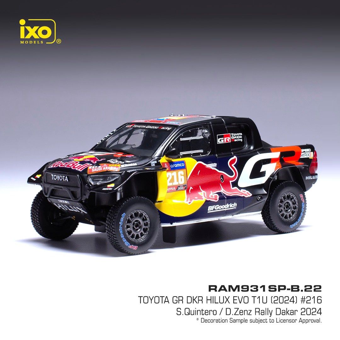 1:43 Ixo - Toyota GR DKR Hilux Evo T1U, Rally Dakar, 2024, #216
