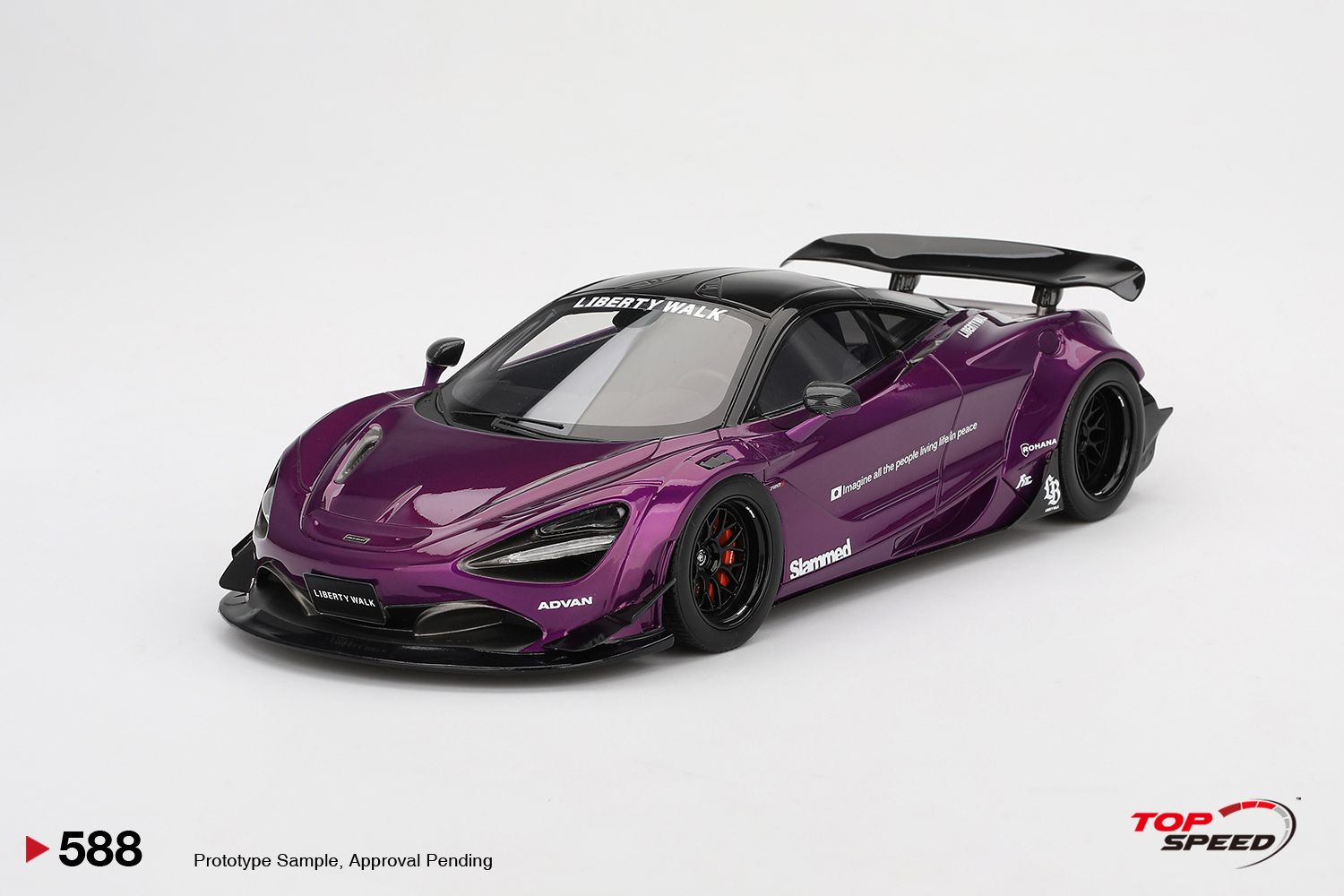 1:18 TSM - 2023 McLaren 720S LB-Works Purple