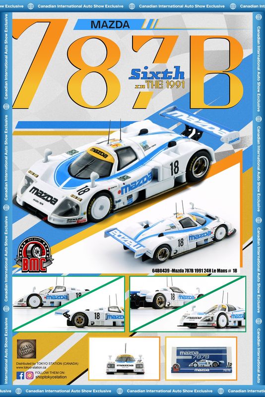 1:64 BM Creations - 1991 Mazda 787B #18 24h Le Mans 1:64 BM Creations - 1991 Mazda 787B #18 24h Le Mans