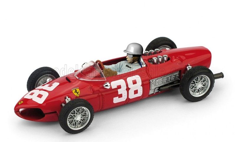 1:43 Brumm - Ferrari F1 156 #38 Wolrd Champion 3rd Monaco GP 1961 P. Hill *With Driver Figure* 1:43 Brumm - Ferrari F1 156 #38 Wolrd Champion 3rd Monaco GP 1961 P. Hill *With Driver Figure*