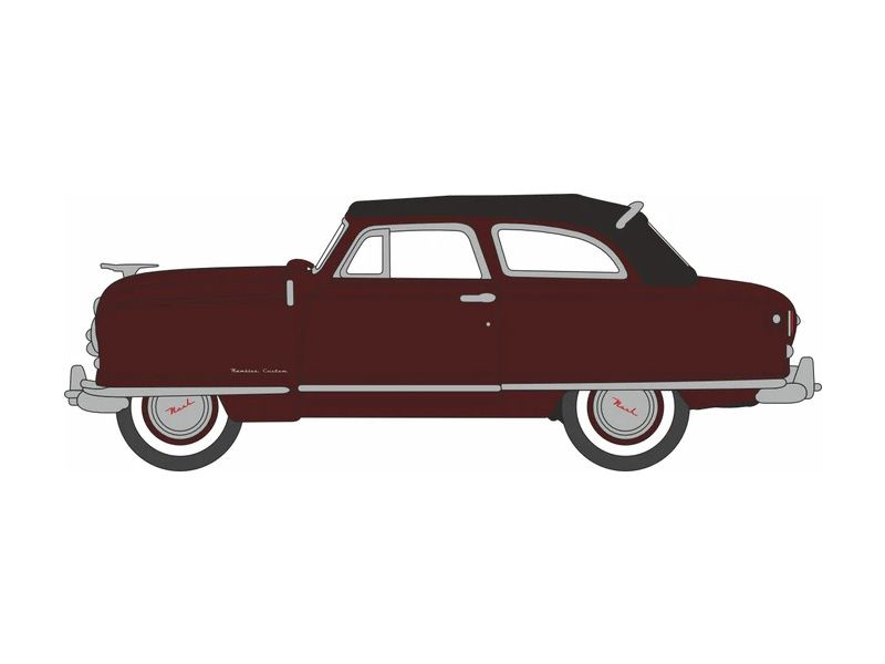 1:87 Oxford - 1950 Nash Rambler Custom Landau Convertible (closed) Sunset Maroon 1:87 Oxford - 1950 Nash Rambler Custom Landau Convertible (closed) Sunset Maroon