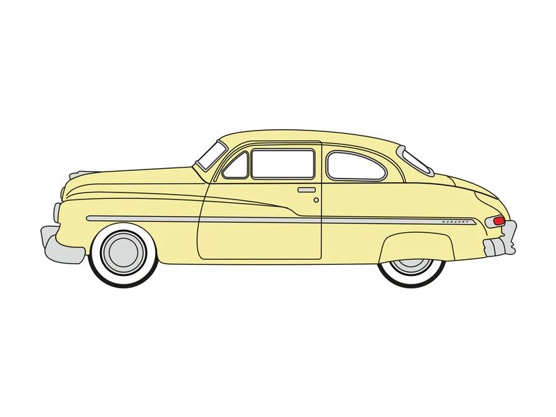 1:87 Oxford  -  1949 Mercury 8 Coupe Calabash Yellow