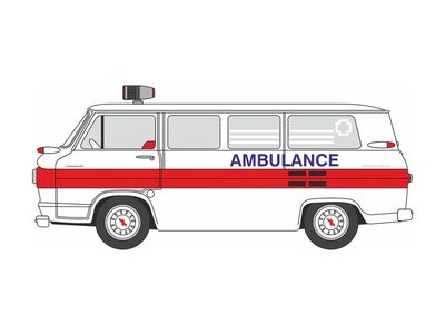 1:87 Oxford  - 1962 Chevrolet Corvair Greenbrier Amblewagon Ambulance