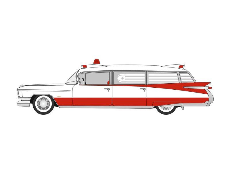 1:87 Oxford  - 1959 Cadillac Miller-meteor Ambulance