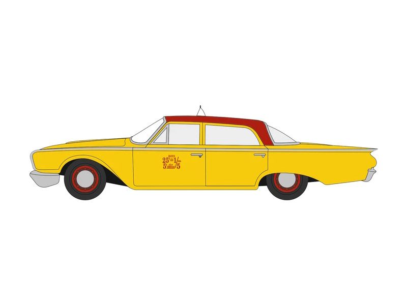1:87 Oxford  - 1960 Ford Fairline Sedan NYC Taxi