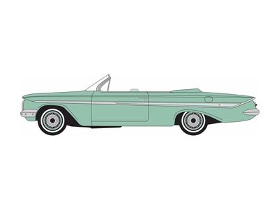 1:87 Oxford - 1961 Chevrolet Impala Convertible Arbor Green 1:87 Oxford - 1961 Chevrolet Impala Convertible Arbor Green