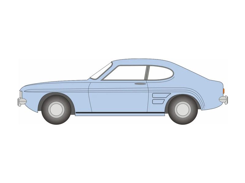 1:76 Oxford  - Ford Capri MK1 Light Blue/Nevilles Car (Auf W)