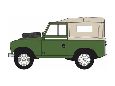 1:76 Oxford  - Land Rover Series 2A SWB Canvas Bronze Green