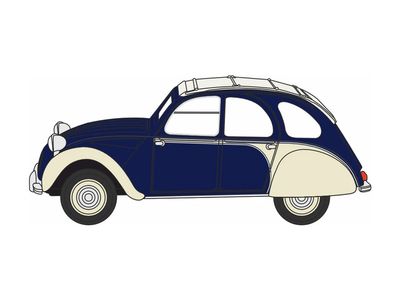 1:76 Oxford - Citroen 2CV Dolly Blueberries & Cream 1:76 Oxford - Citroen 2CV Dolly Blueberries & Cream