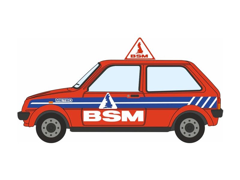 1:76 Oxford  - Austin Mini Metro British School Of Motoring (BSM)