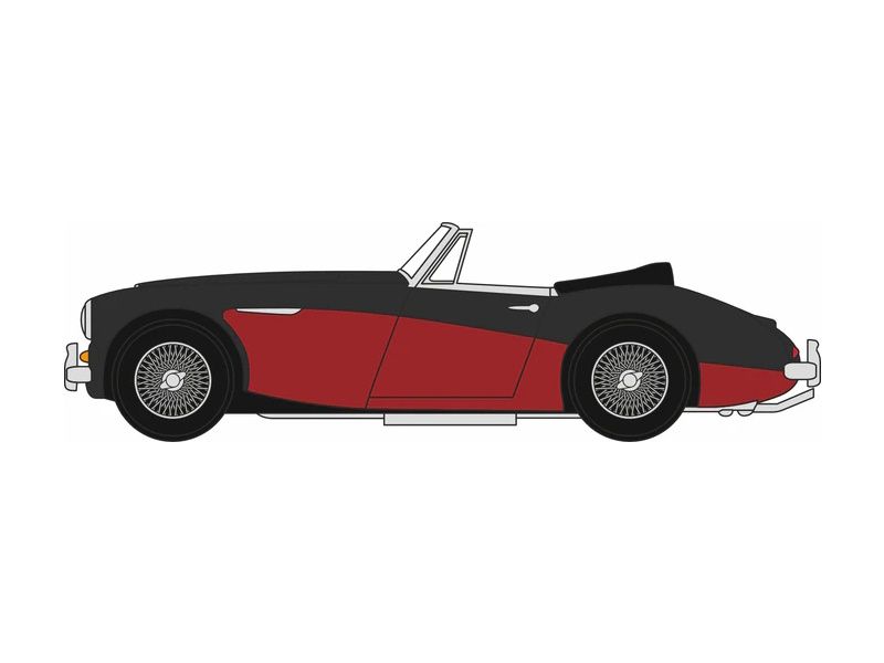 1:76 Oxford  - Austin Healey 3000 Black/burgundy