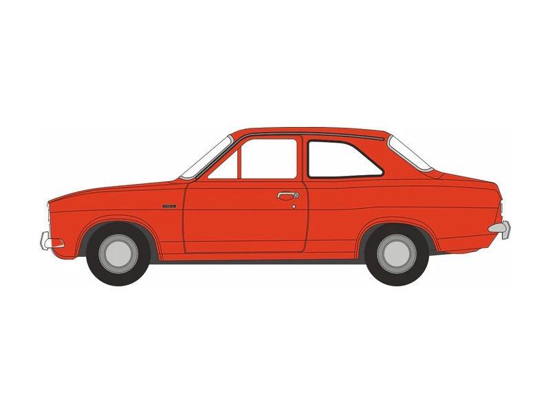 1:76 Oxford  - Ford Escort MK1 Sunset Red