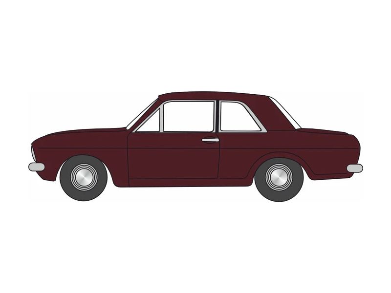 1:76 Oxford  - Ford Cortina MkII Black Cherry