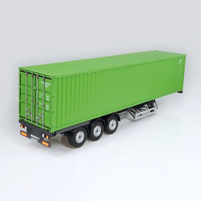 1:18 NZG - Sattelanhänger Container-Chassis & 40 Fuß Container Grün EU 1:18 NZG - Sattelanhänger Container-Chassis & 40 Fuß Container Grün EU