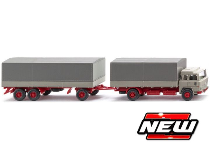 1:87 Wiking - Magirus 235 D PRITSCHENHANGERZUG 1963-1971