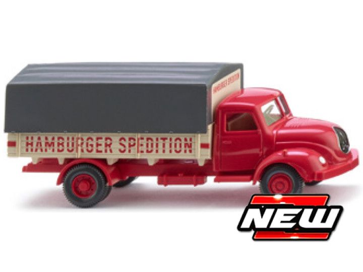 1:87 Wiking - Magirus PRITSCHEN-LKW "Hamburger Spedition" 1958-1967