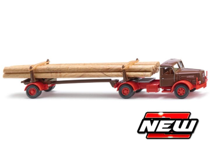 1:87 Wiking - Henschel HS 140 LANGHOLZTRANSPORTER 1955-1961