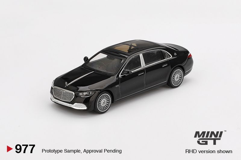 1:64 Mini GT - 2022 Mercedes-Benz Maybach S 680, black 1:64 Mini GT - 2022 Mercedes-Benz Maybach S 680, black