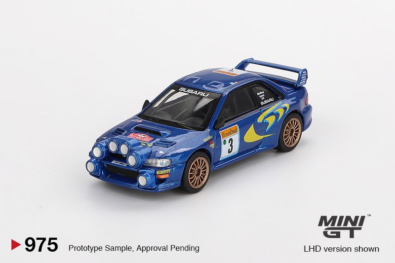 1:64 Mini GT - 1998 Subaru Impreza WRC98 #3 Rally Monte-Carlo 3rd Place, blue/yellow *Blister packaging* 1:64 Mini GT - 1998 Subaru Impreza WRC98 #3 Rally Monte-Carlo 3rd Place, blue/yellow *Blister packaging*